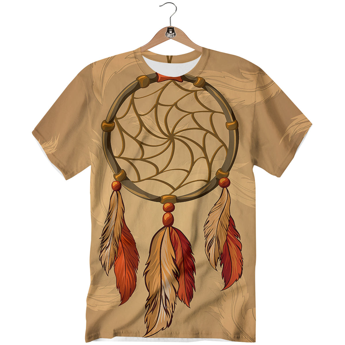 Dream Catcher Native American Print T-Shirt-grizzshop