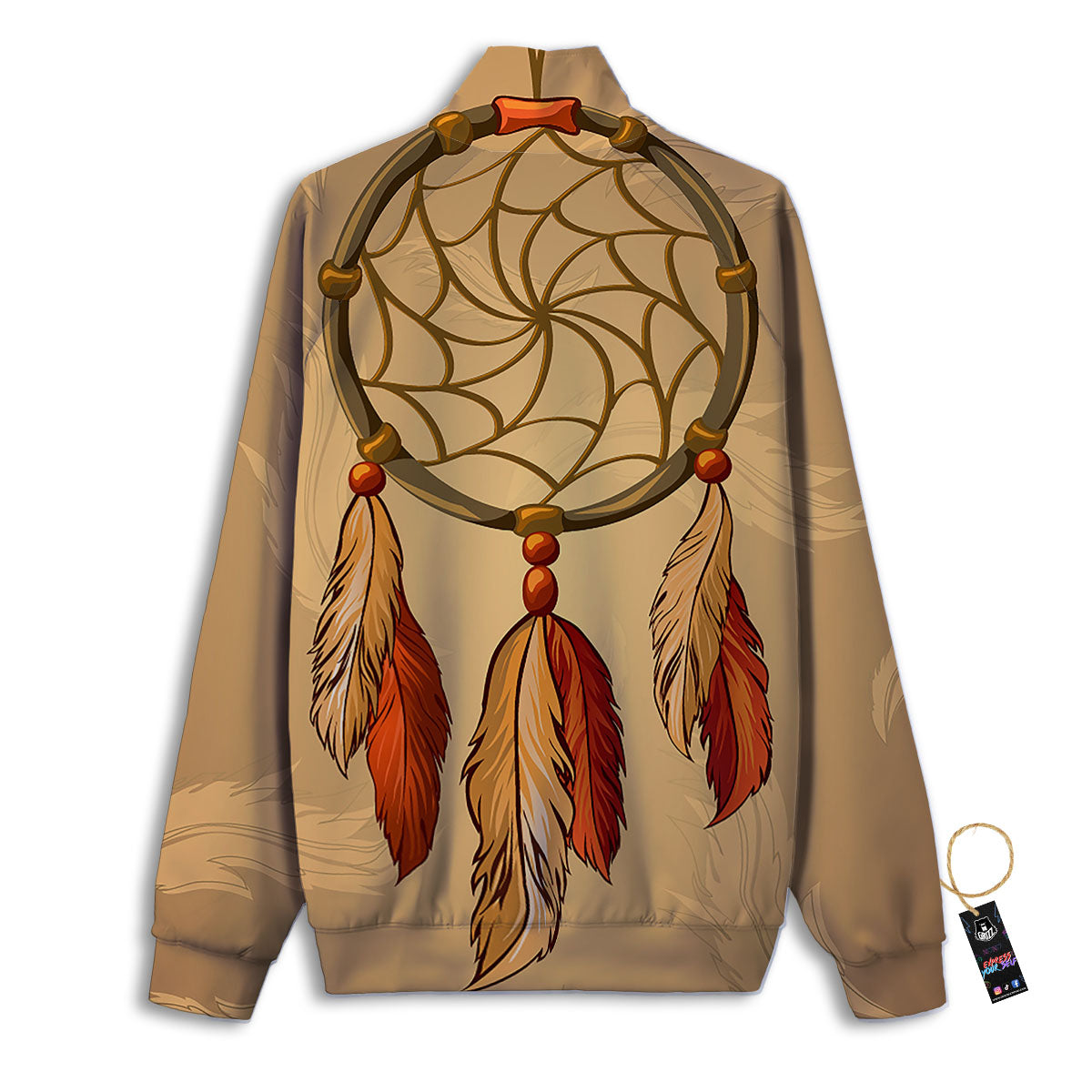 Dream Catcher Native American Print Track Jacket-grizzshop