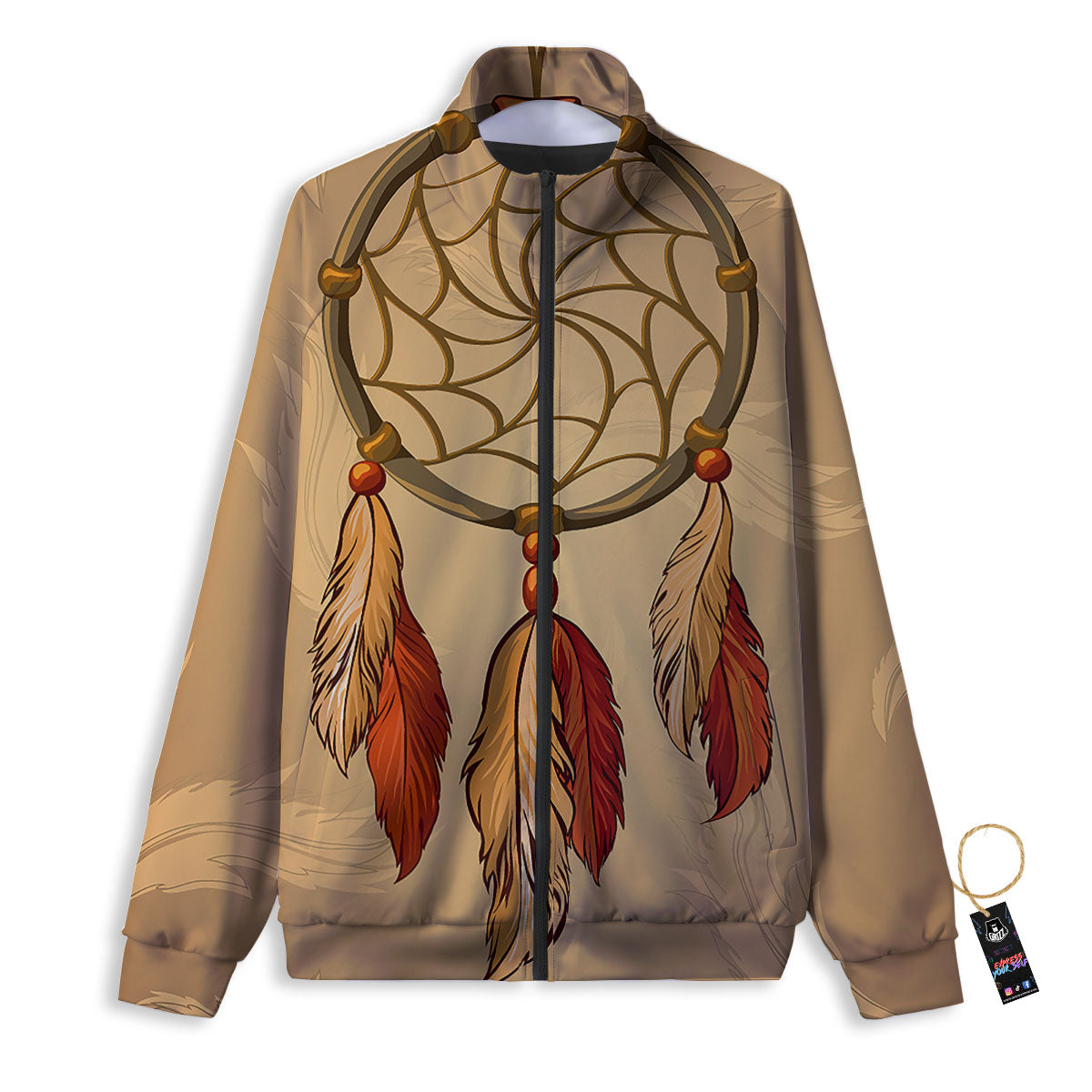 Dream Catcher Native American Print Track Jacket-grizzshop