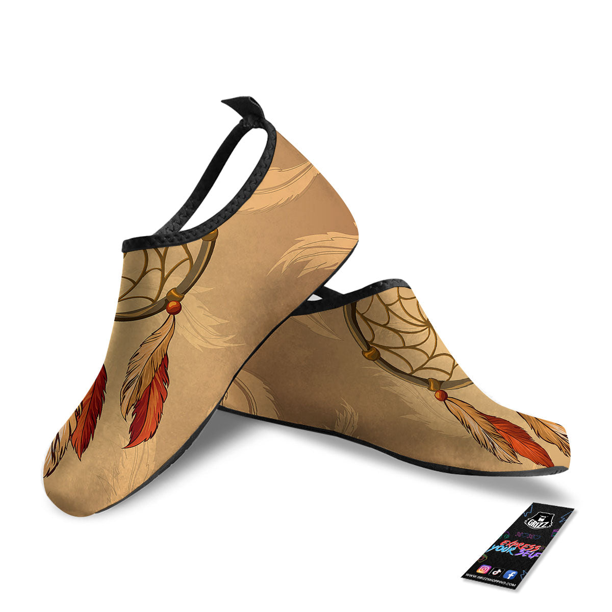 Dream Catcher Native American Print Water Shoes-grizzshop
