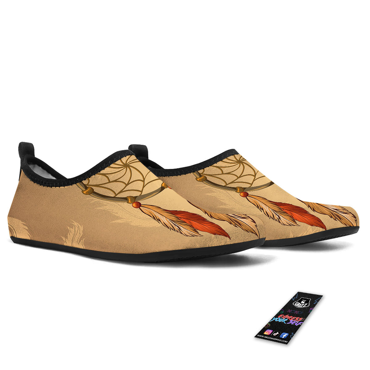 Dream Catcher Native American Print Water Shoes-grizzshop