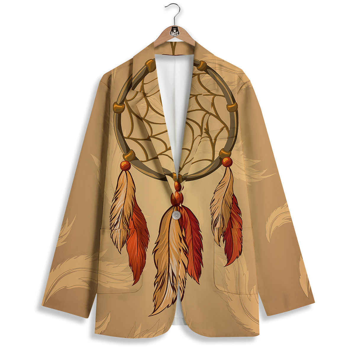 Dream Catcher Native American Print Women's Blazer-grizzshop