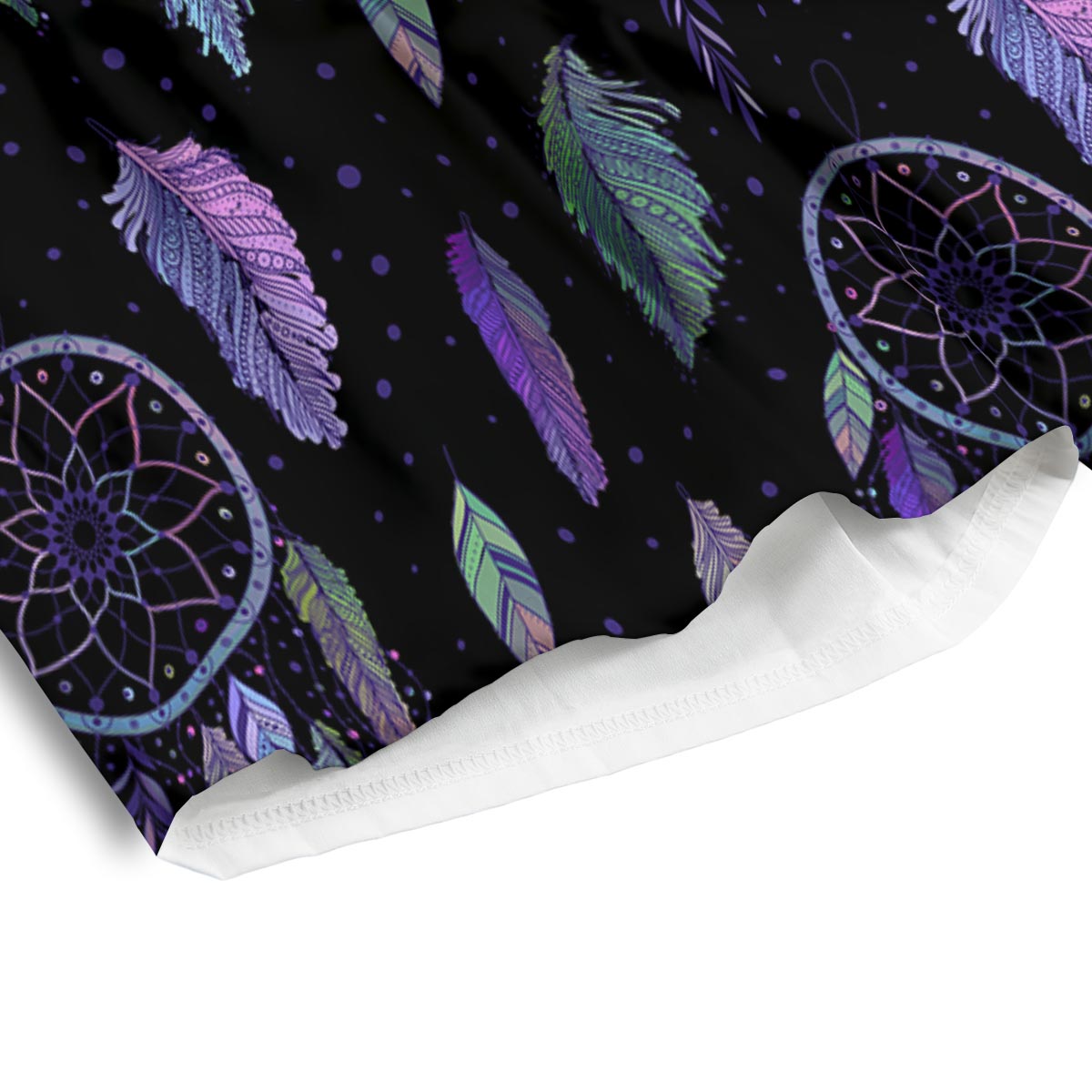 Dream Catcher Purple And Teal Print Pattern Men's Athletic Shorts