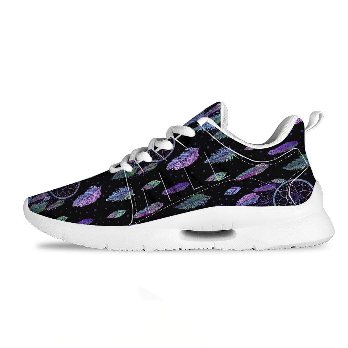 Dream Catcher Purple And Teal Print Pattern Tennis Shoes-grizzshop