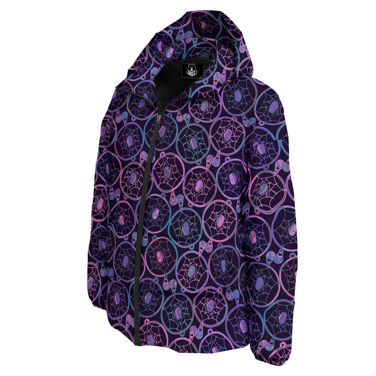 Dream Catcher Purple Boho Print Pattern Down Jacket-grizzshop