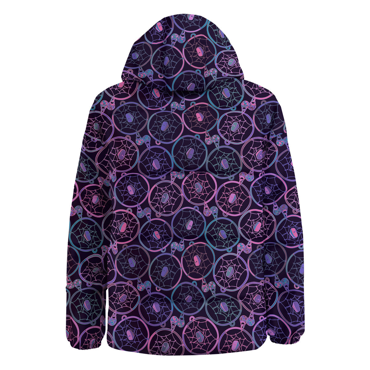 Dream Catcher Purple Boho Print Pattern Down Jacket-grizzshop