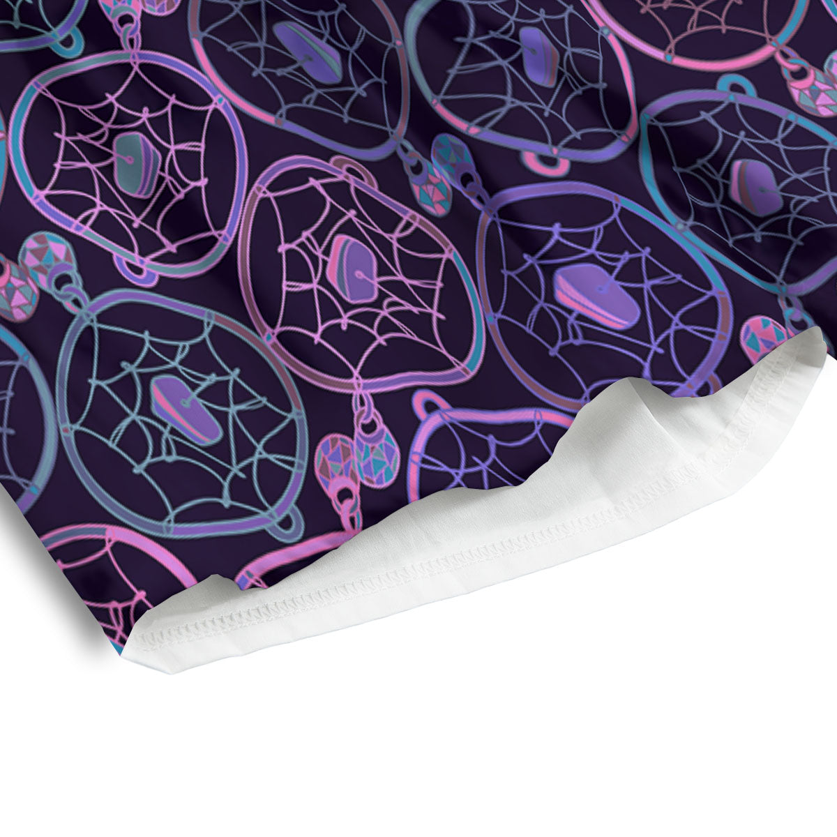 Dream Catcher Purple Boho Print Pattern Men's Athletic Shorts