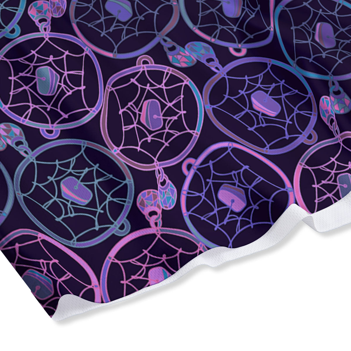 Dream Catcher Purple Boho Print Pattern Mesh Shorts