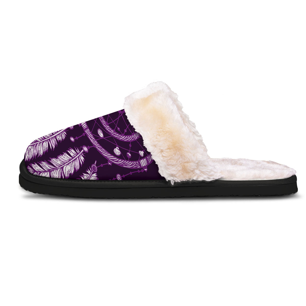 Dream Catcher Purple Indian Print Slippers-grizzshop