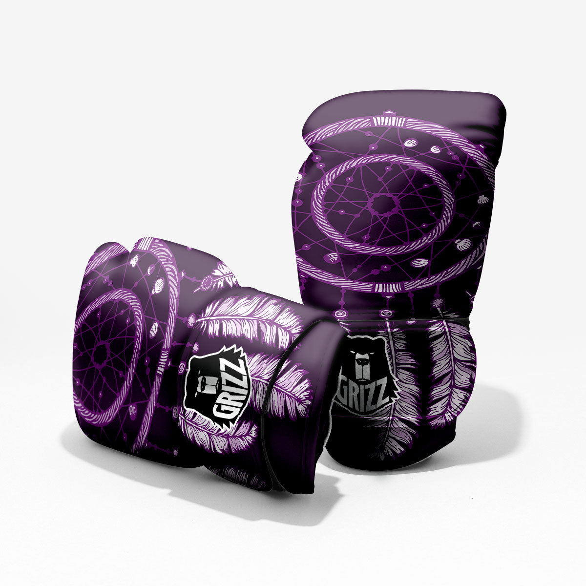 Dream Catcher Purple Indian Print Pro Boxing Glove