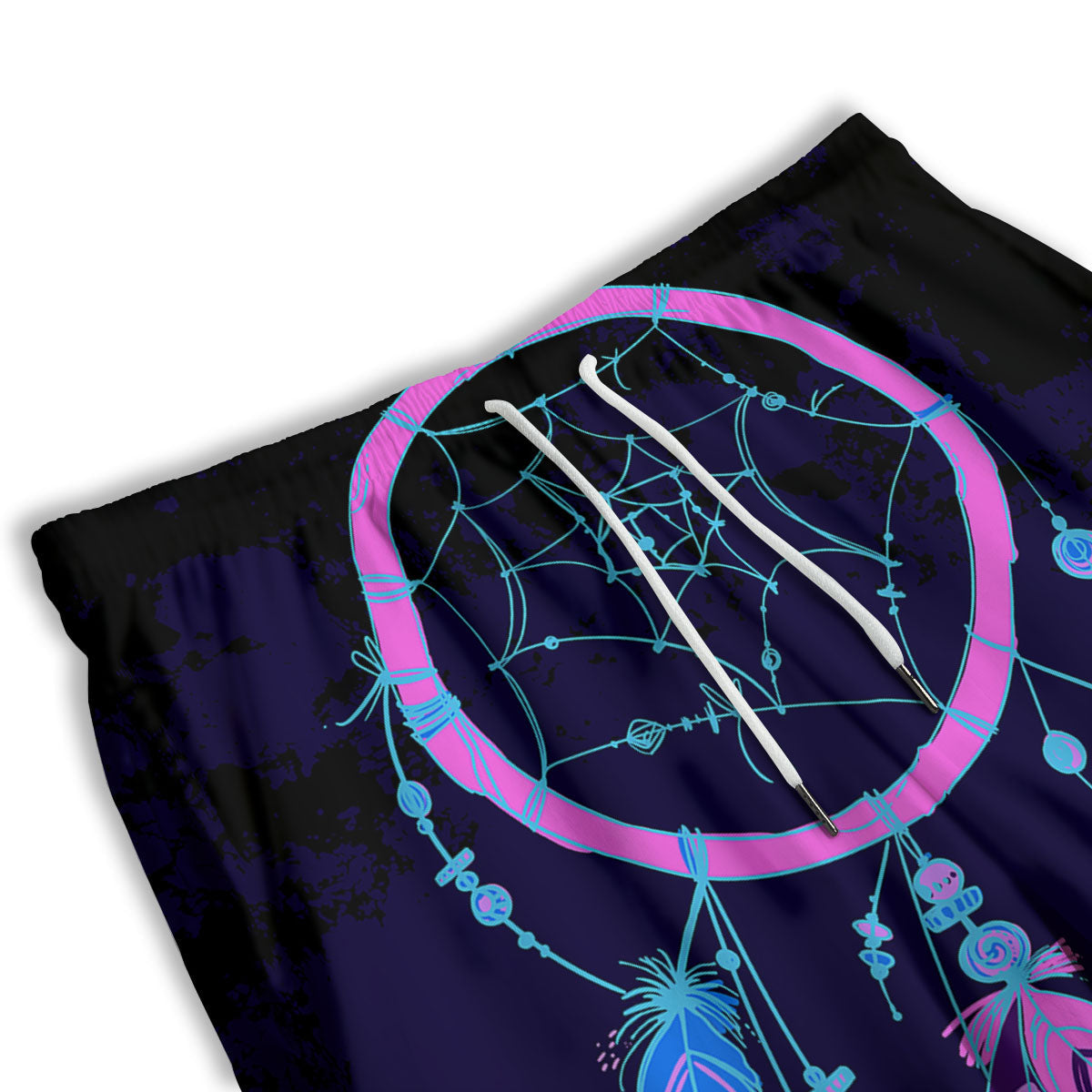 Dream Catcher Purple Native Print Men's Athletic Shorts