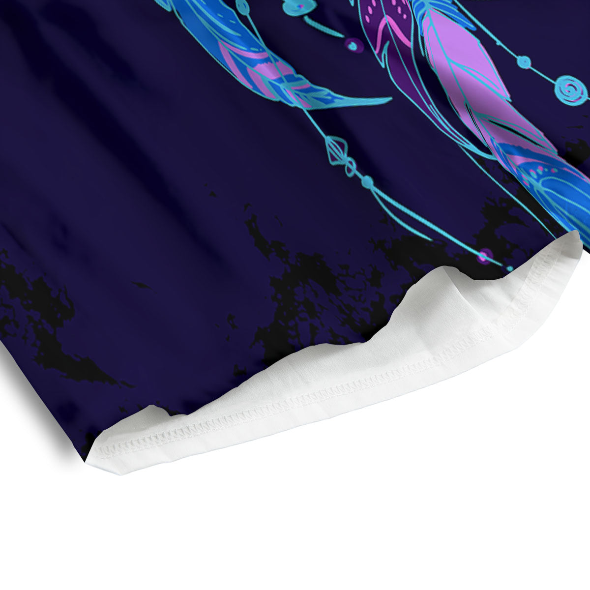 Dream Catcher Purple Native Print Men's Athletic Shorts