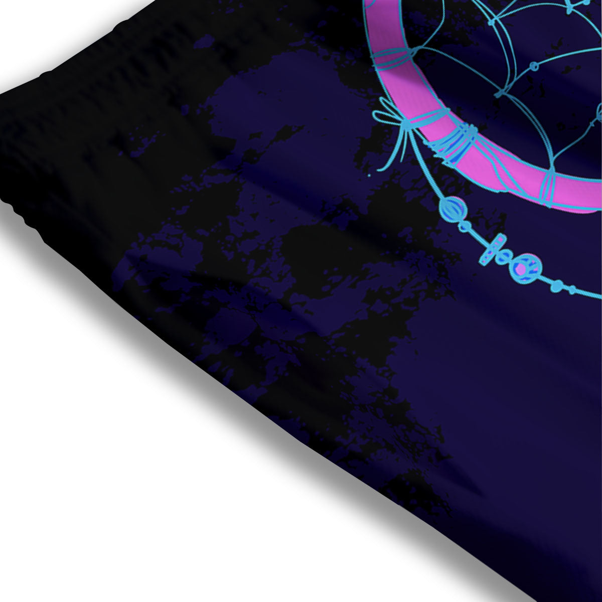 Dream Catcher Purple Native Print Mesh Shorts