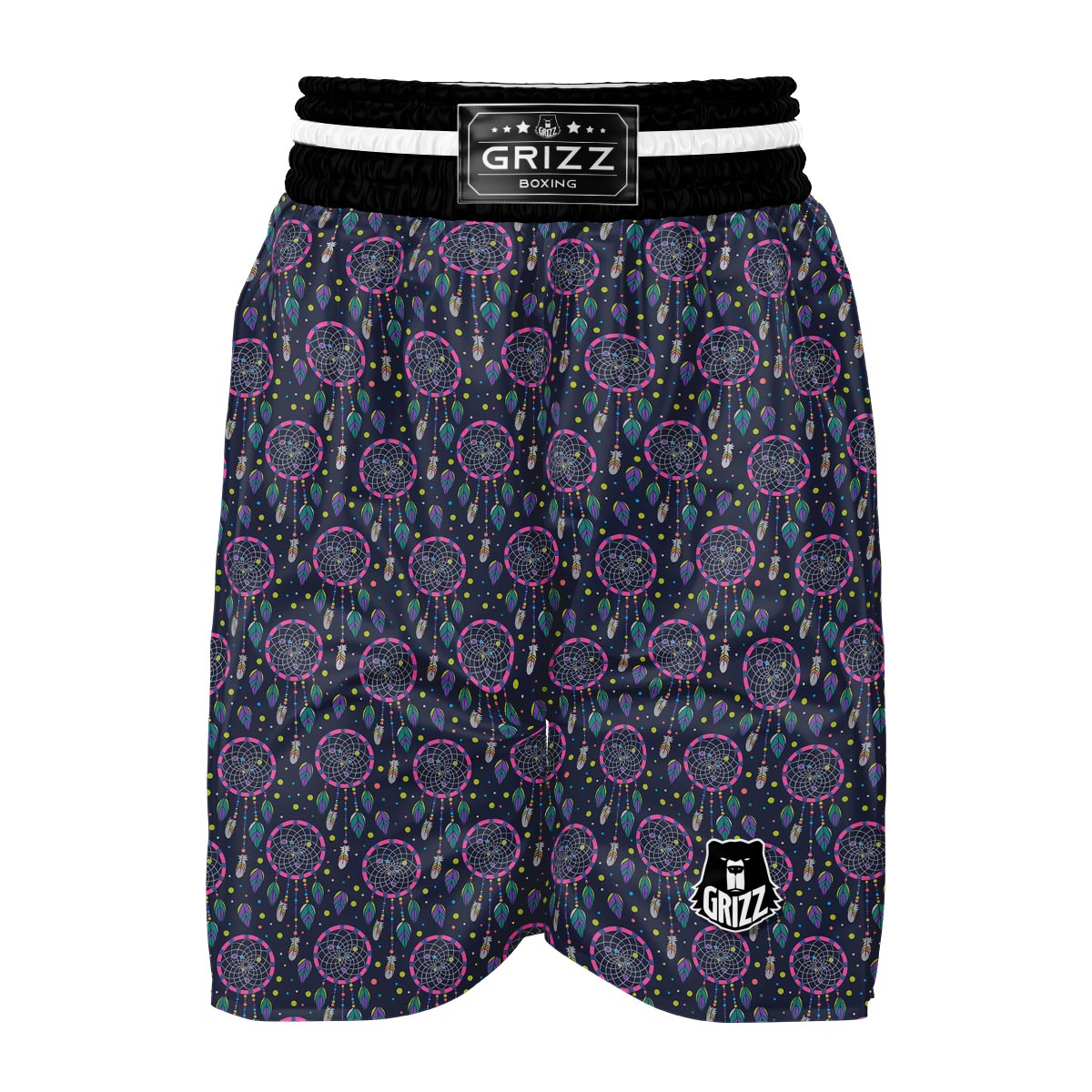 Dream Catcher Vintage Feather Boxing Shorts-grizzshop