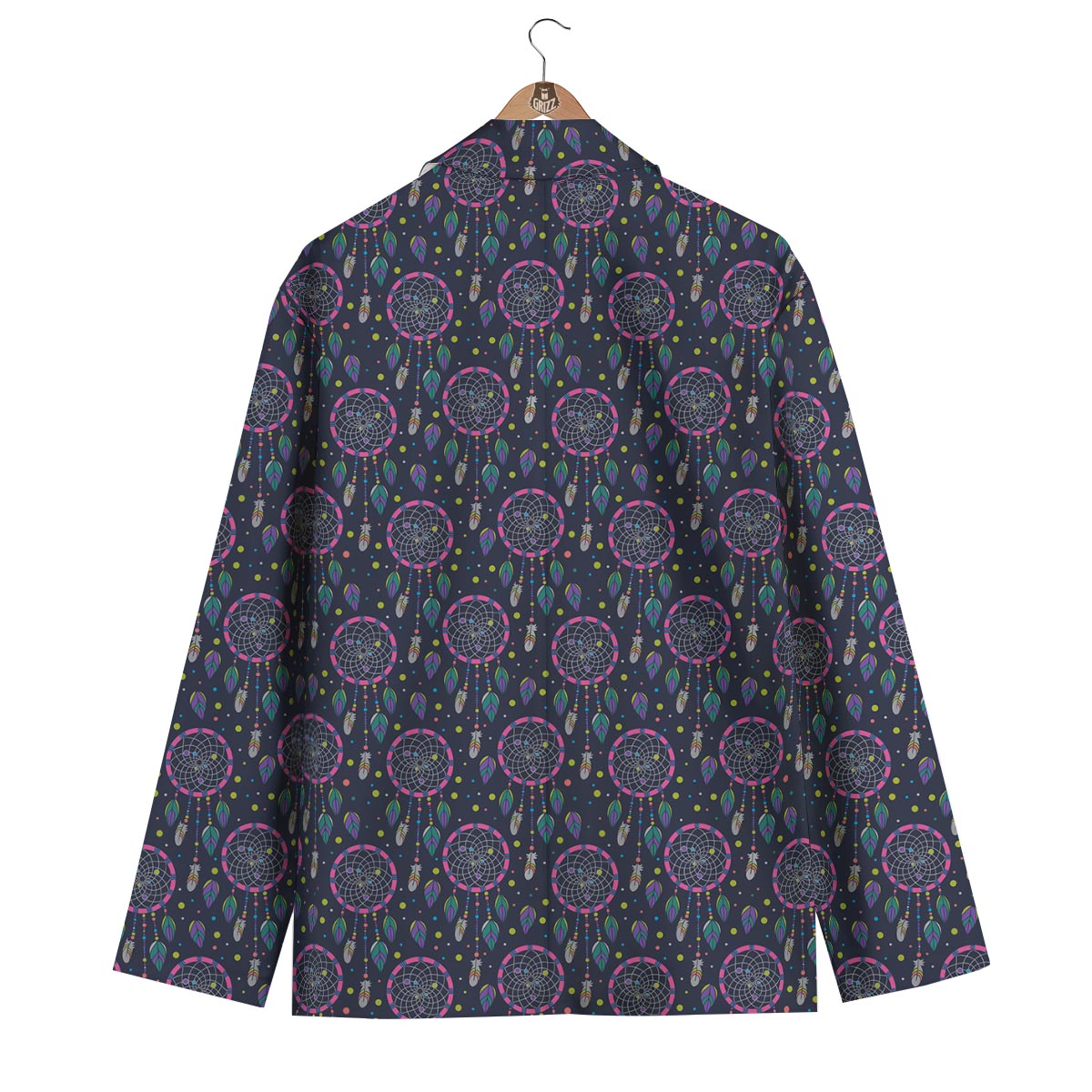 Dream Catcher Vintage Feather Men's Blazer-grizzshop
