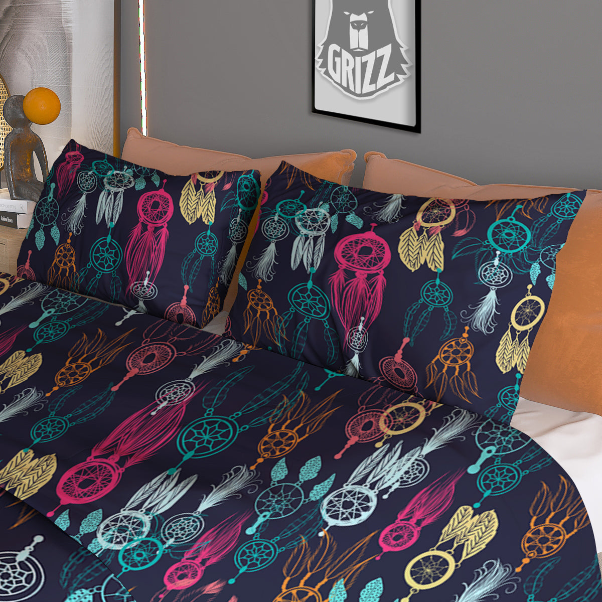Dream Catcher Vintage Print Pattern Duvet Cover Bedding Set