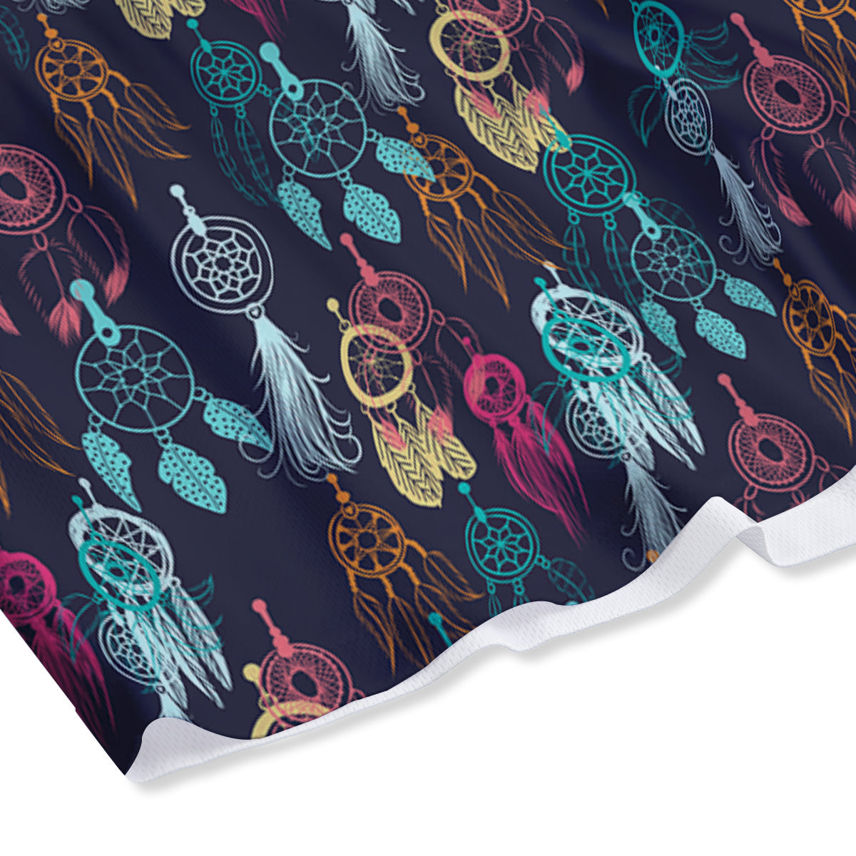 Dream Catcher Vintage Print Pattern Mesh Shorts