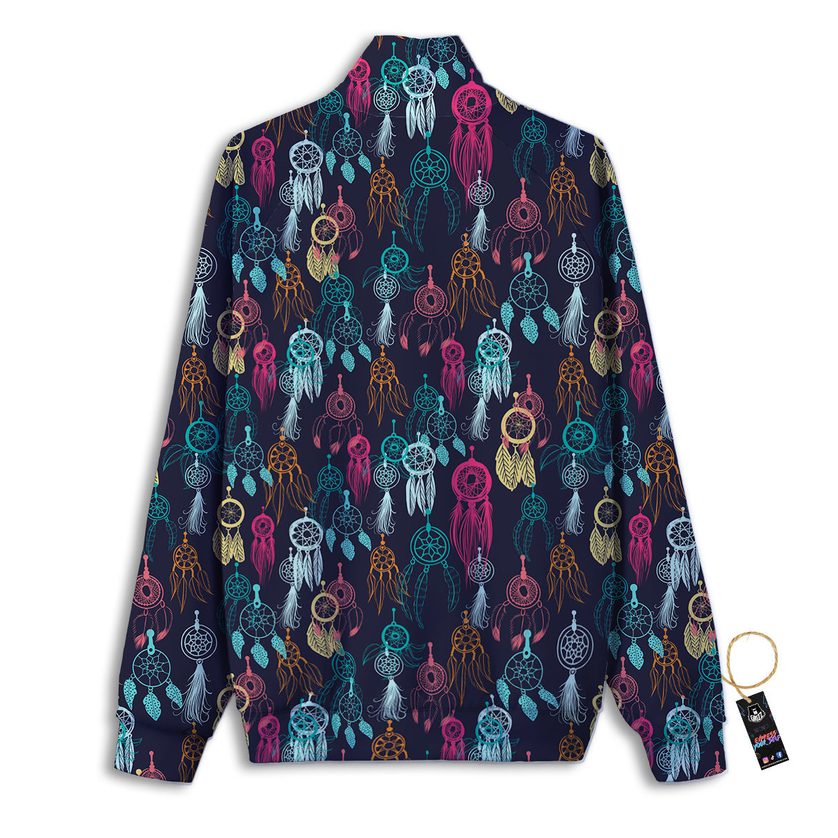 Dream Catcher Vintage Print Pattern Track Jacket-grizzshop