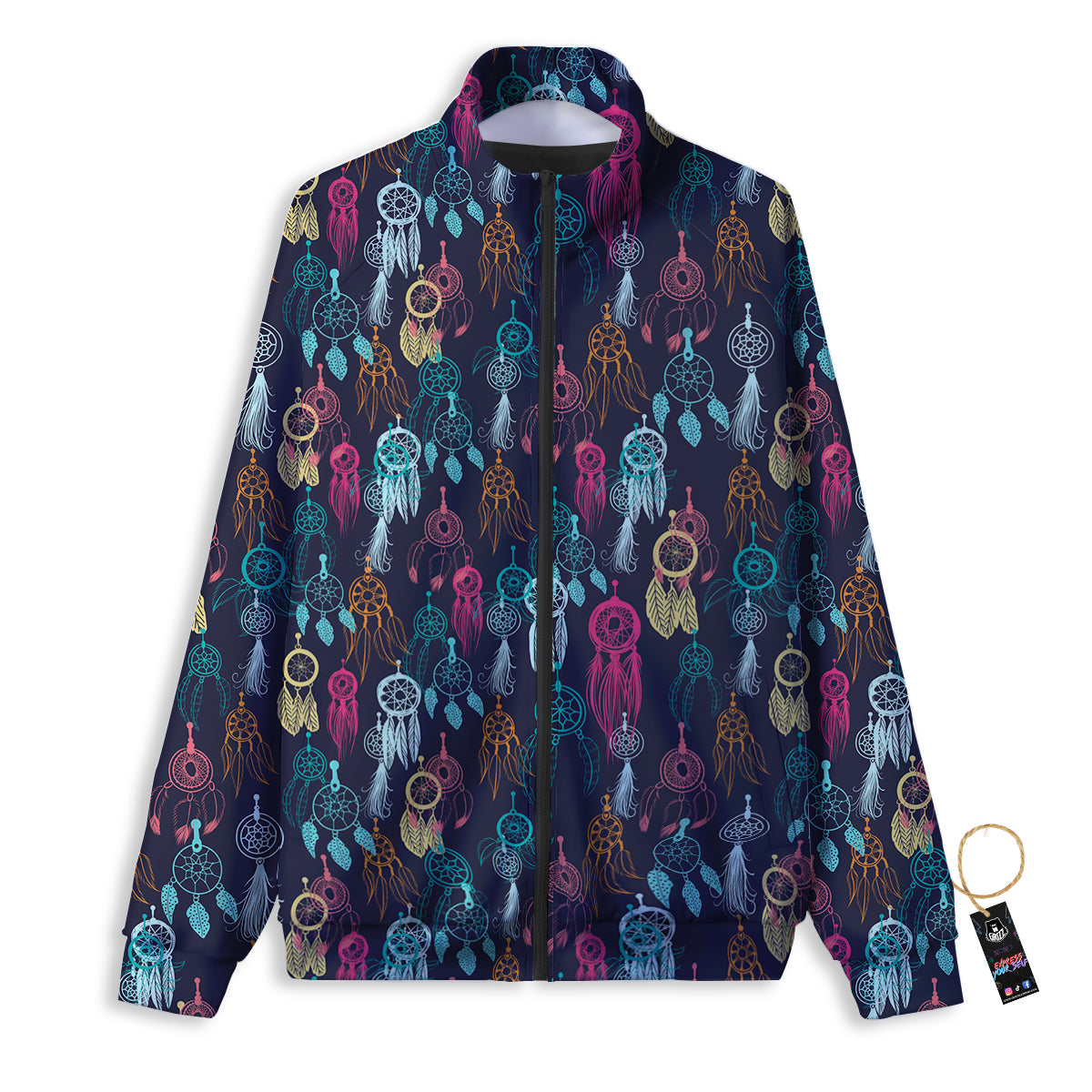Dream Catcher Vintage Print Pattern Track Jacket-grizzshop