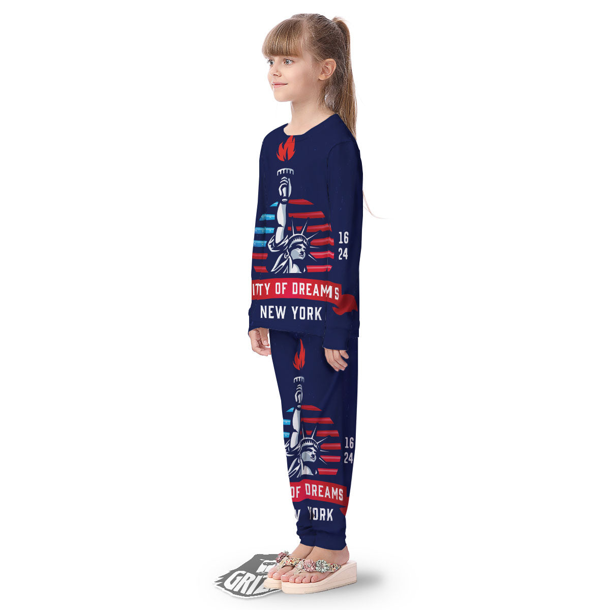 Dream Of Liberty American Print Kid's Pajamas-grizzshop