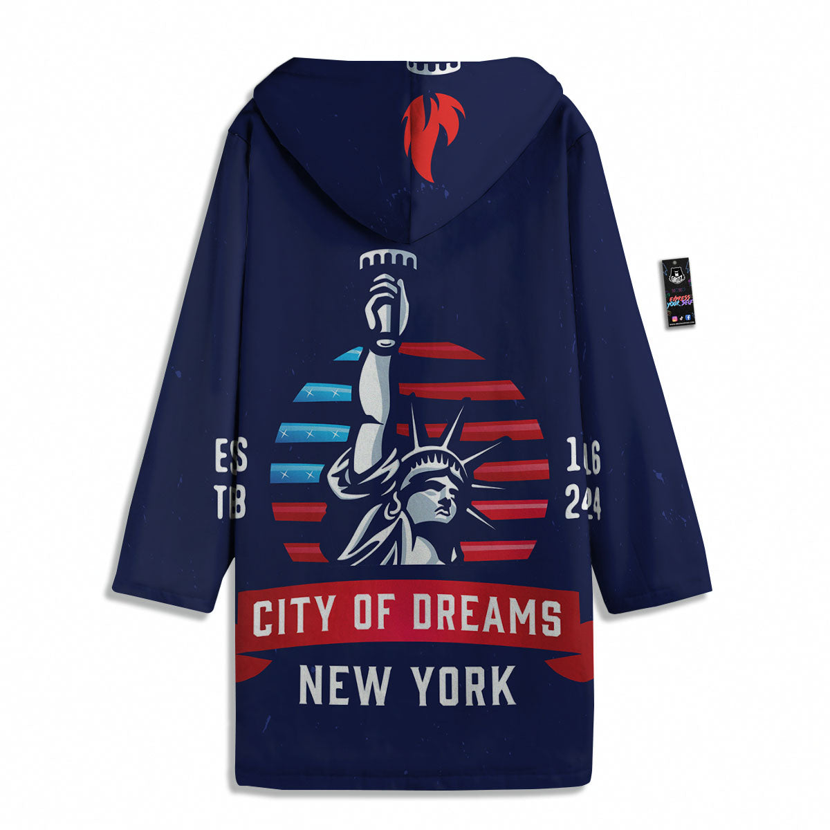 Dream Of Liberty American Print Men's Windbreaker Jacket-grizzshop