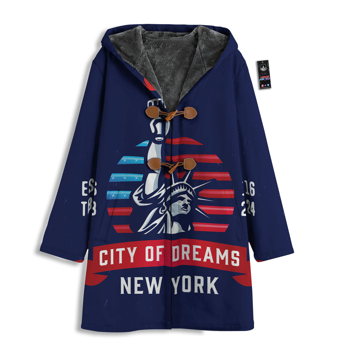 Dream Of Liberty American Print Men's Windbreaker Jacket-grizzshop