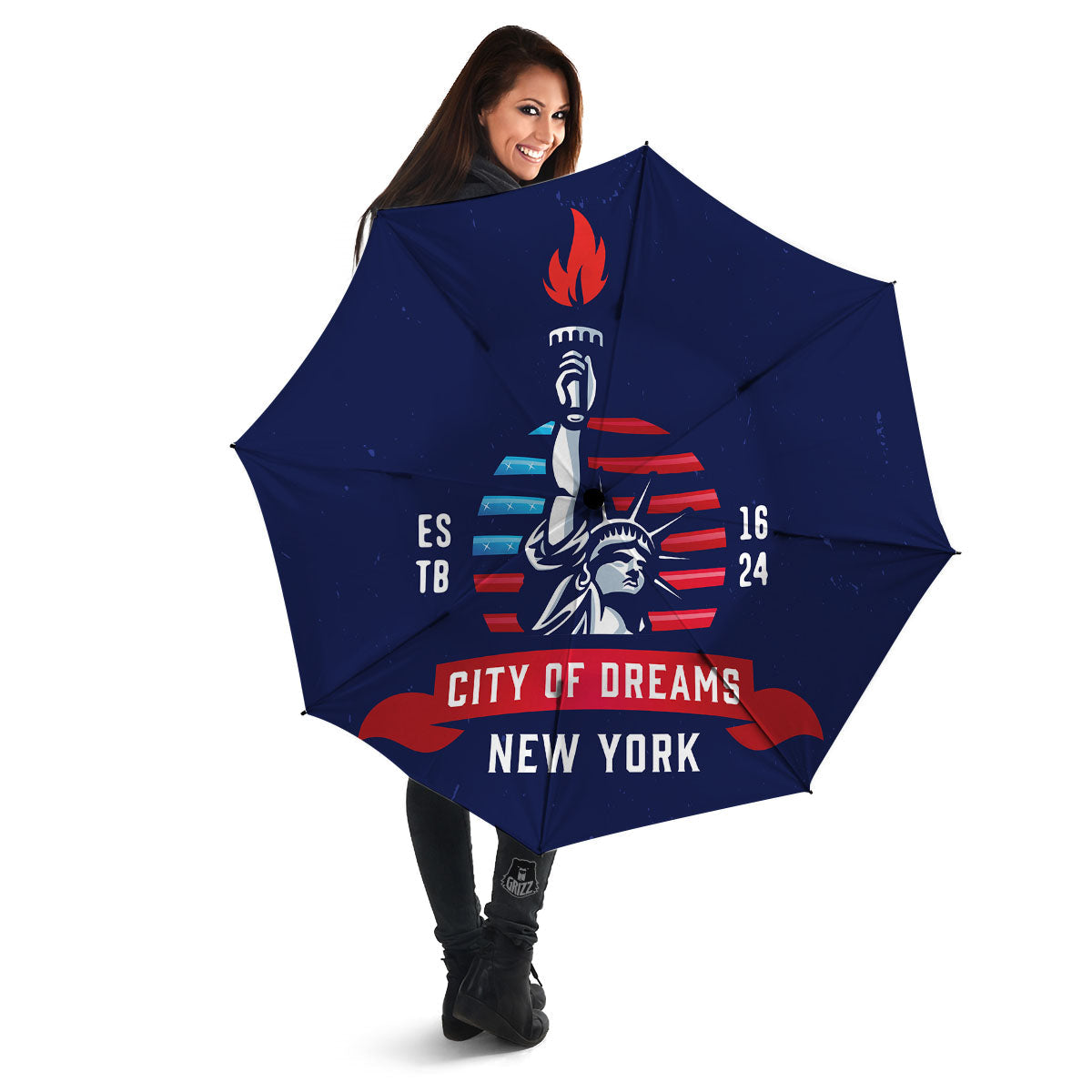 Dream Of Liberty American Print Umbrella-grizzshop