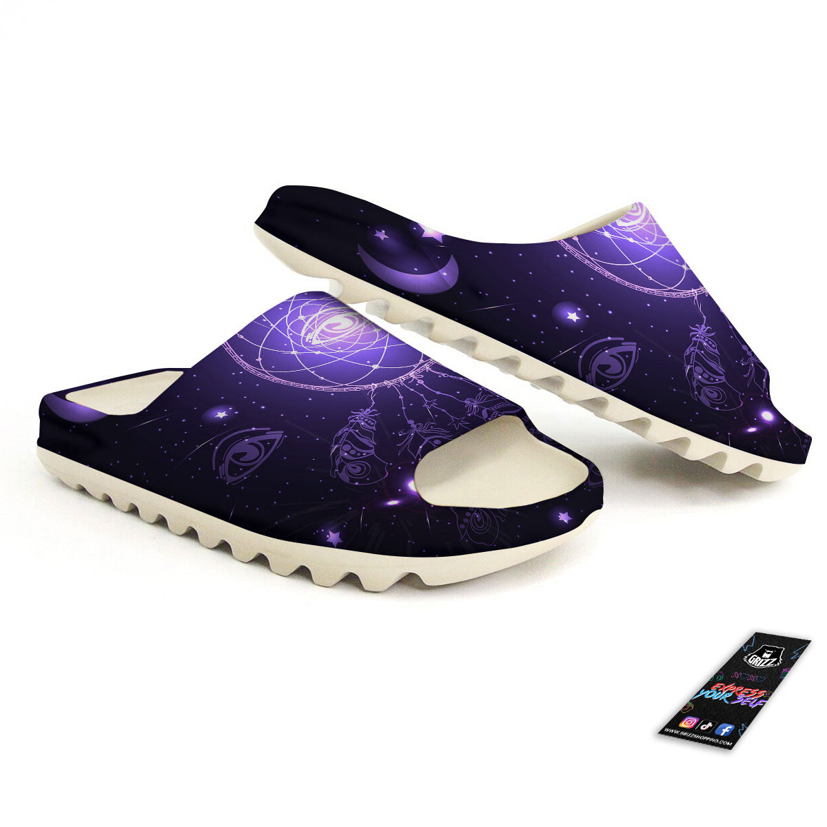 Dream Catcher Constellation Native Print Sandals-grizzshop