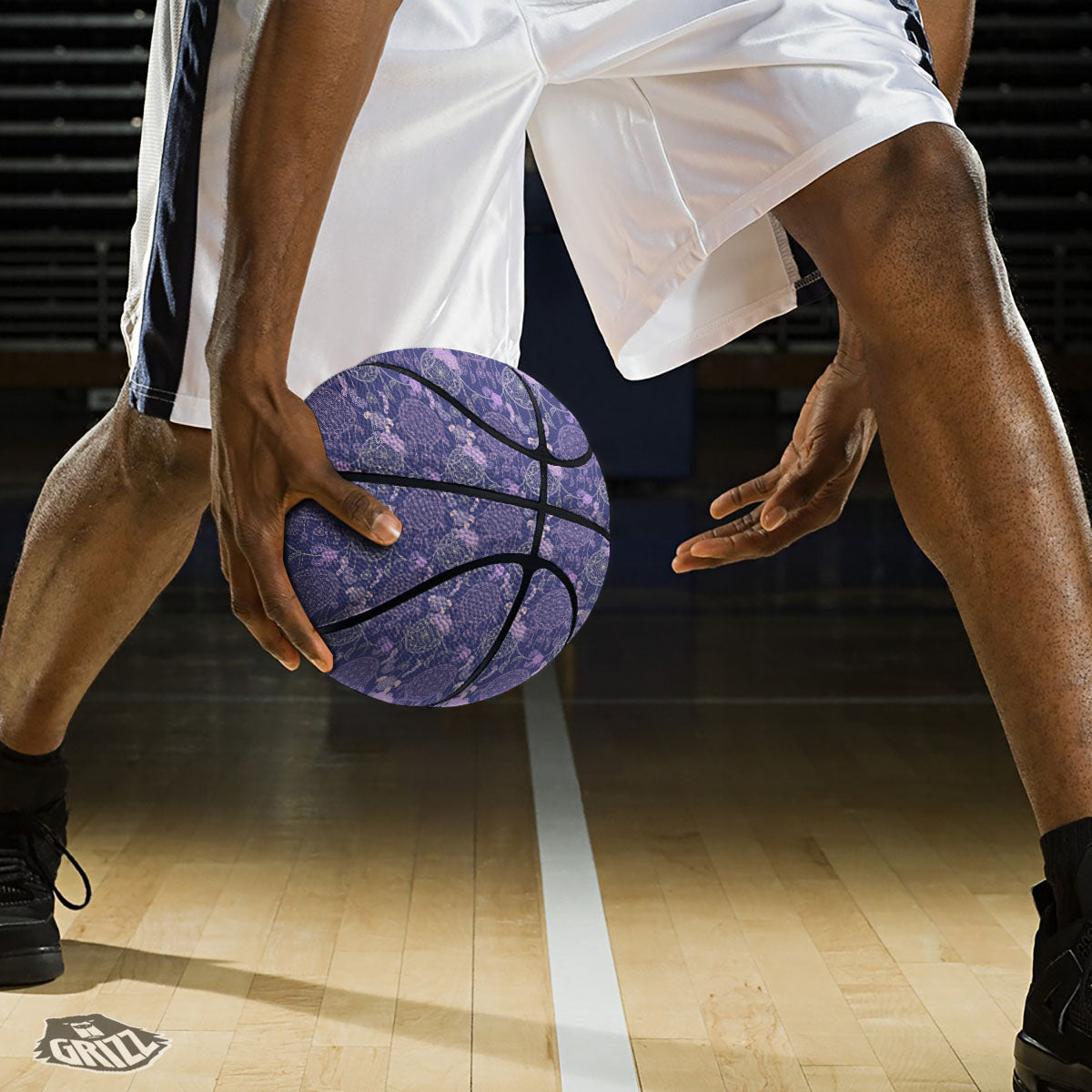 Elephant Indian Bohemian Print Pattern Basketball