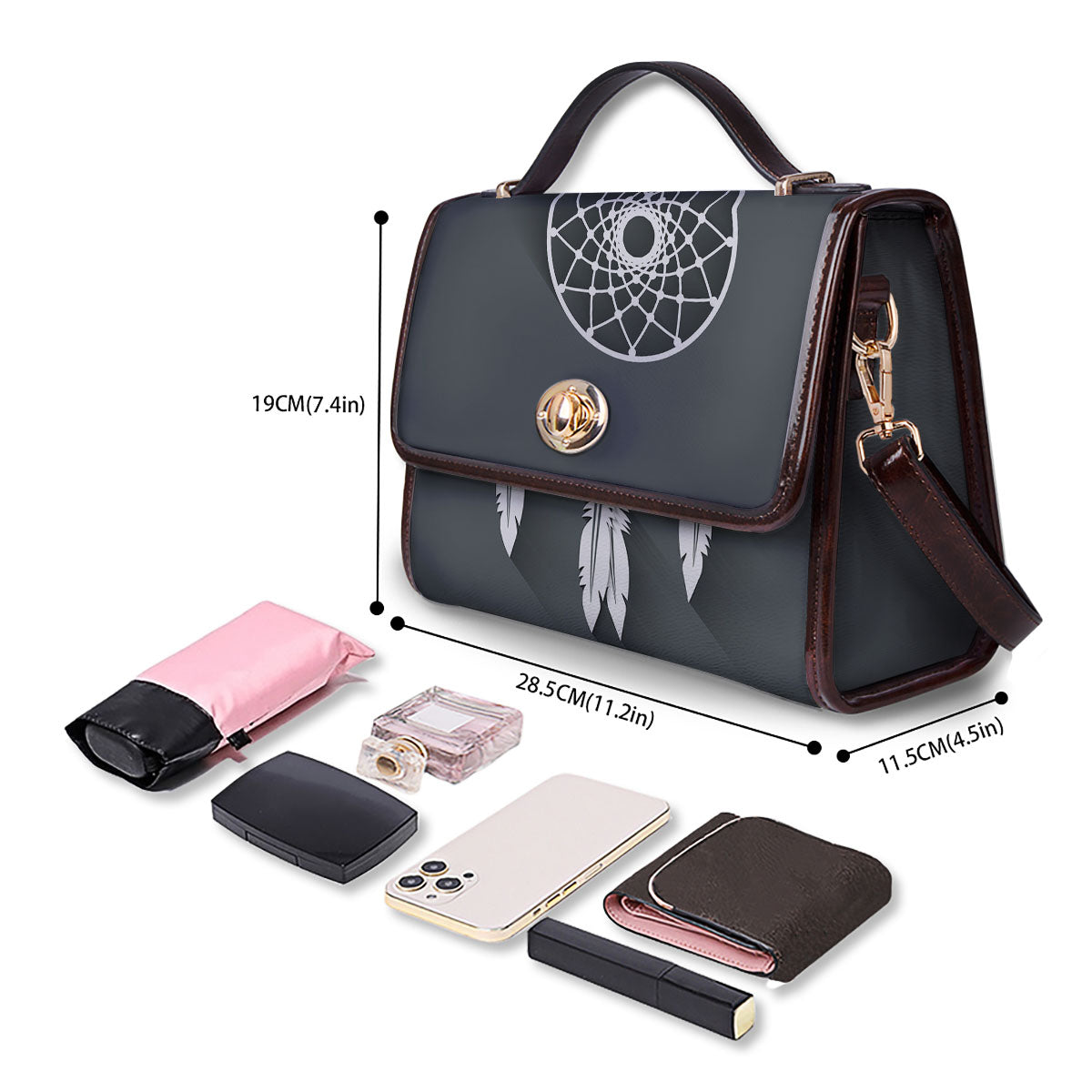 Dream Catcher Native Tribal Print Women's Satchel Bag