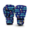 Dreidel Print Pattern Boxing Gloves-grizzshop