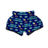 Dreidel Print Pattern Muay Thai Boxing Shorts-grizzshop