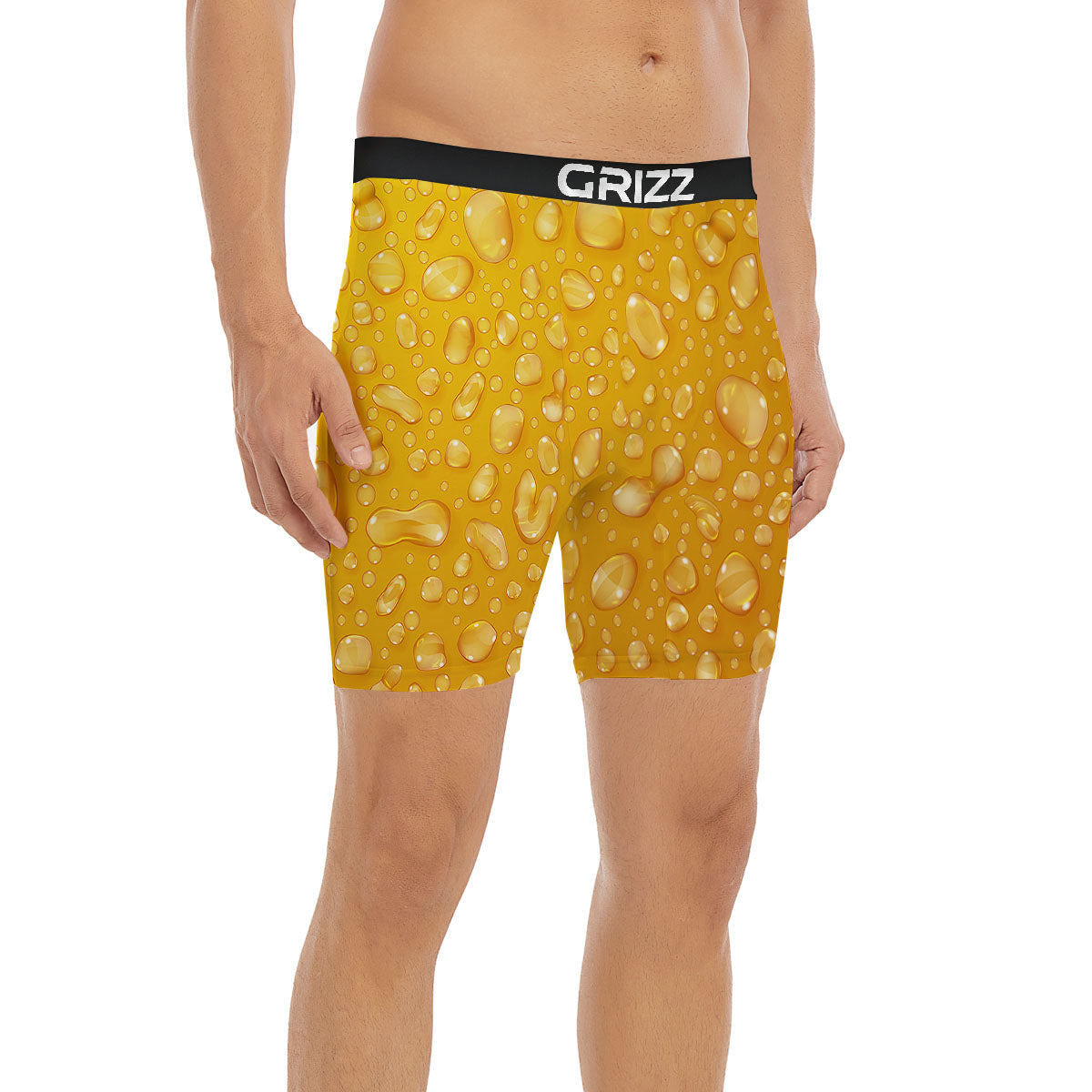 Drops Water On Beer Glass Print Boxer Briefs-grizzshop