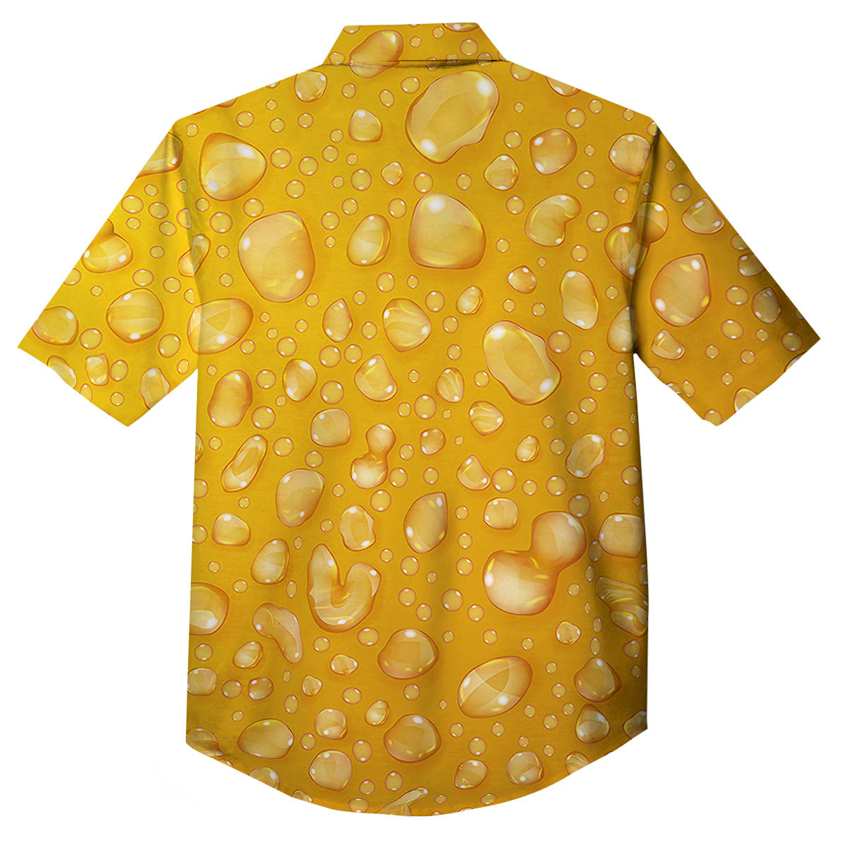 Drops Water On Beer Glass Print Button Up Shirt-grizzshop