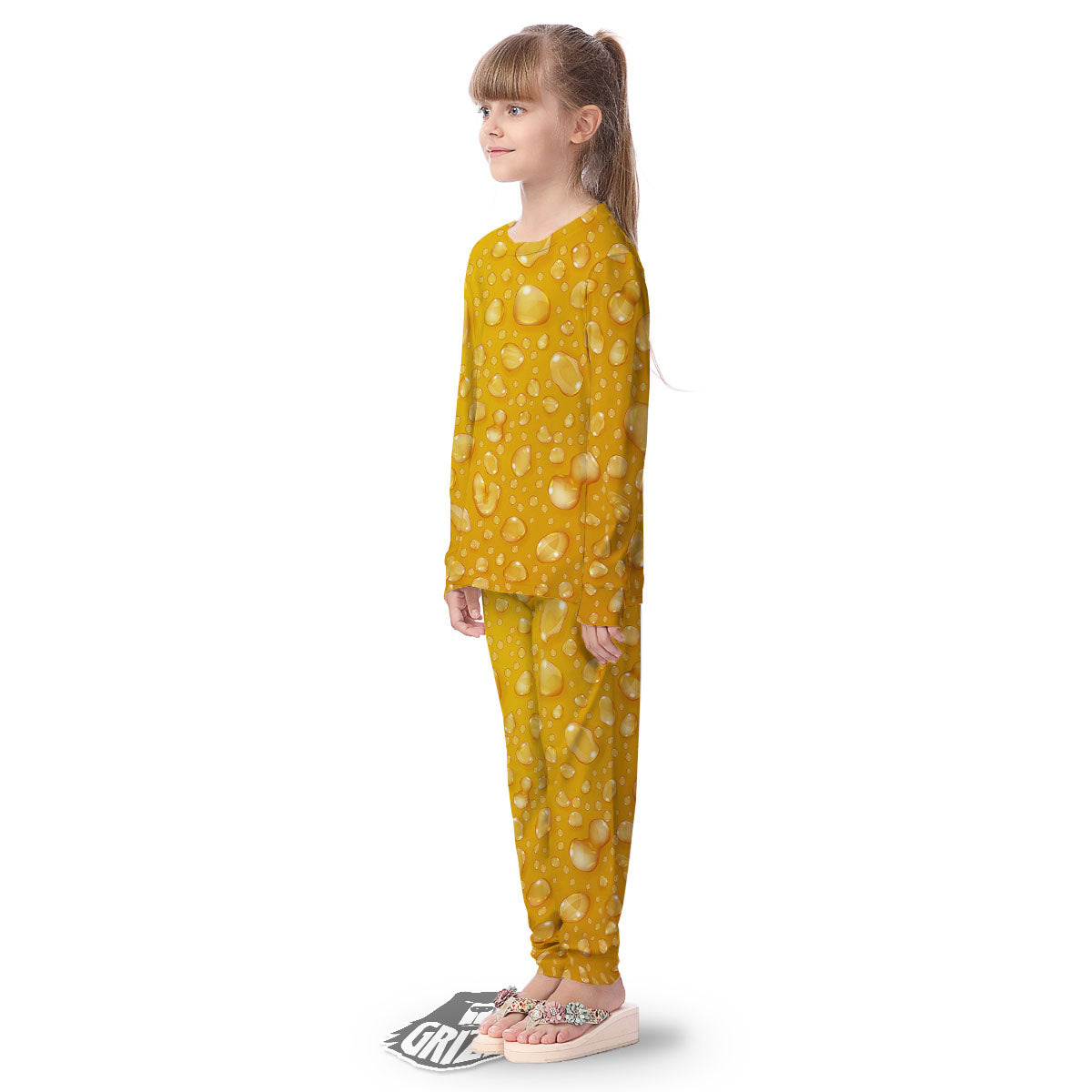 Drops Water On Beer Glass Print Kid's Pajamas-grizzshop
