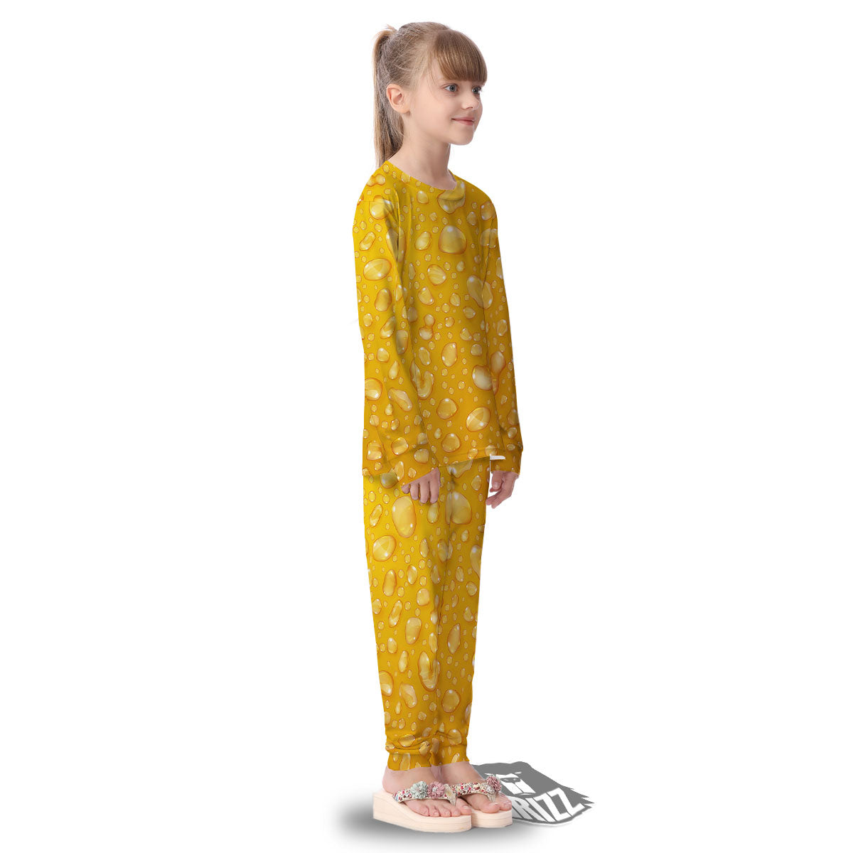 Drops Water On Beer Glass Print Kid's Pajamas-grizzshop