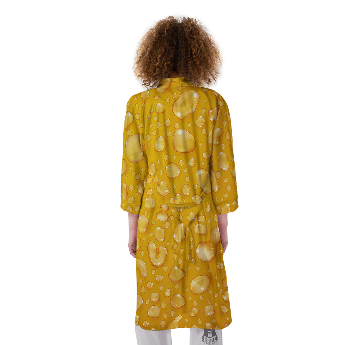 Drops Water On Beer Glass Print Kimono-grizzshop