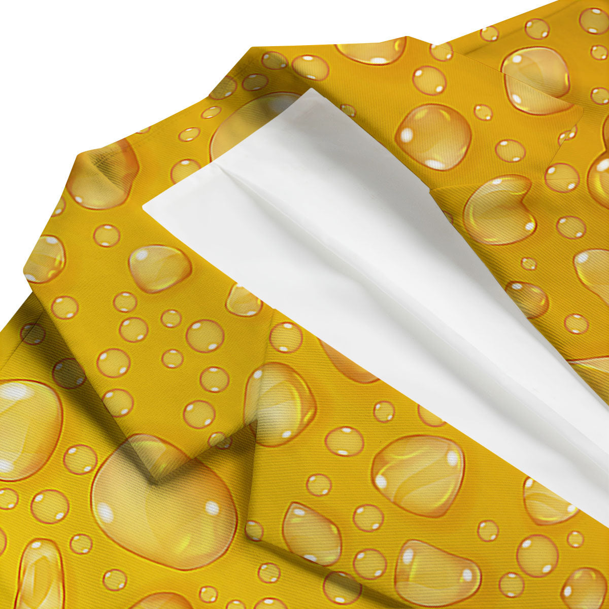 Drops Water On Beer Glass Print Men's Blazer-grizzshop