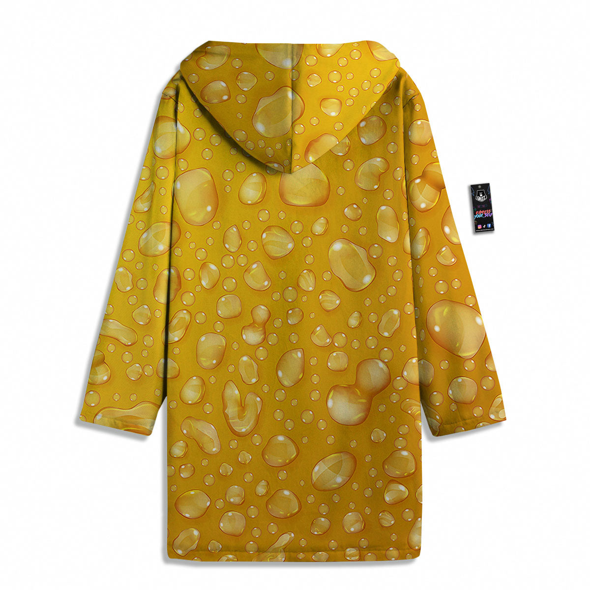 Drops Water On Beer Glass Print Men's Windbreaker Jacket-grizzshop