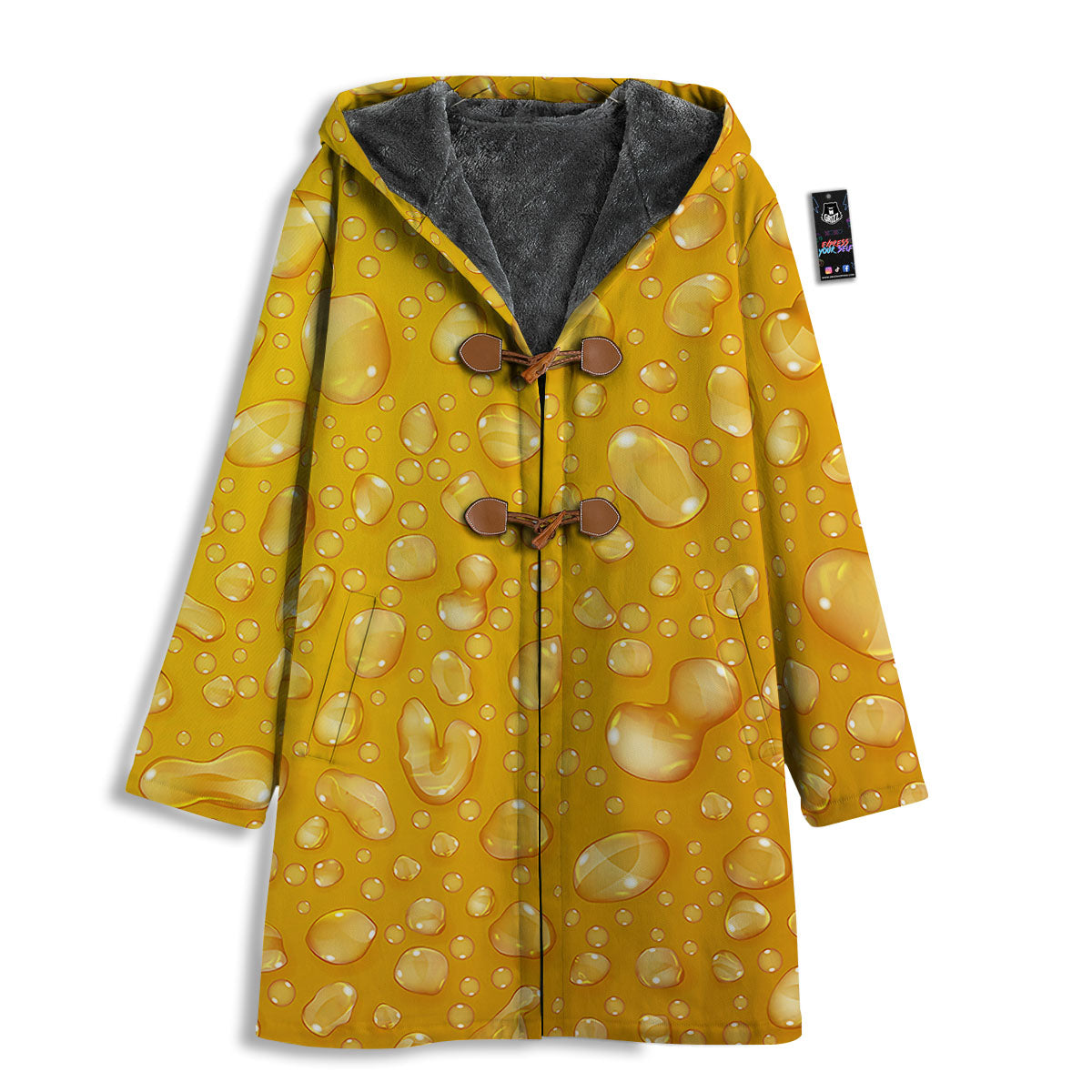 Drops Water On Beer Glass Print Men's Windbreaker Jacket-grizzshop