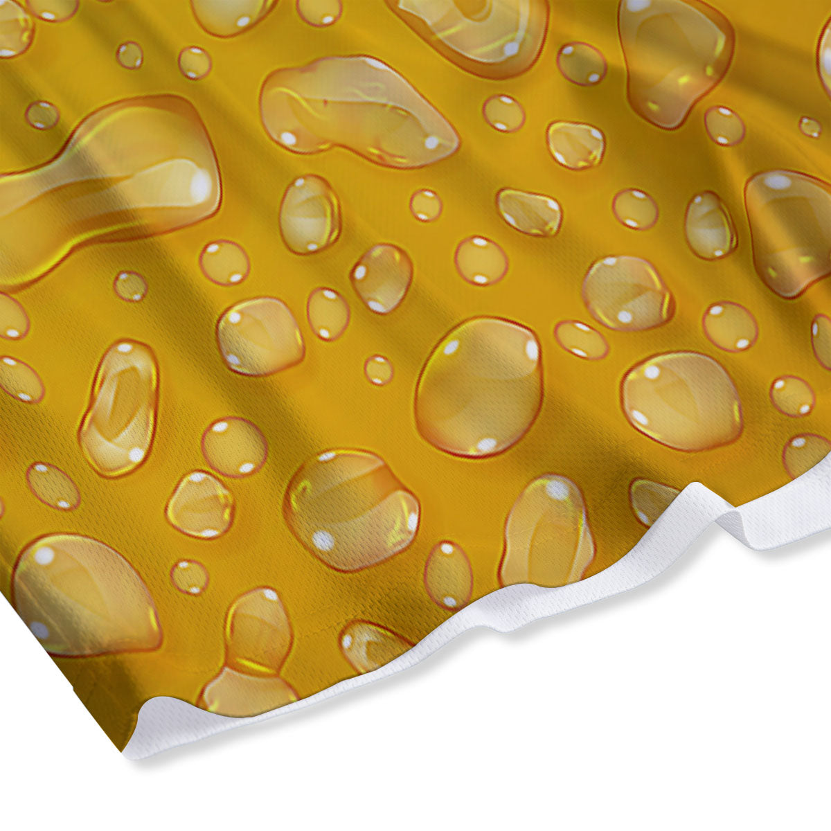 Drops Water On Beer Glass Print Mesh Shorts
