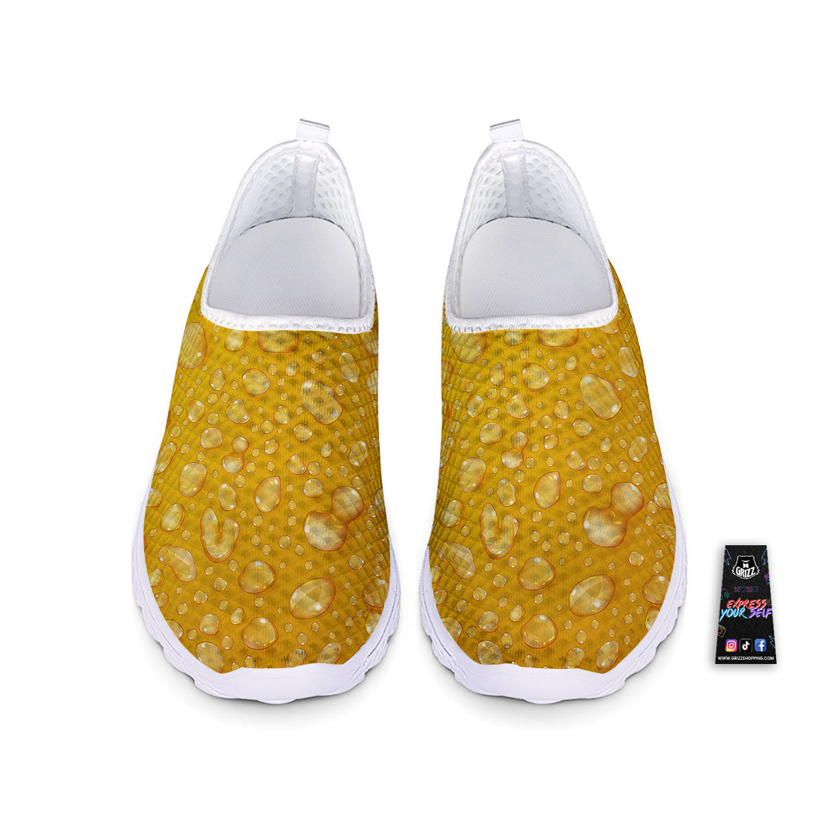 Drops Water On Beer Glass Print Nurse Shoes-grizzshop