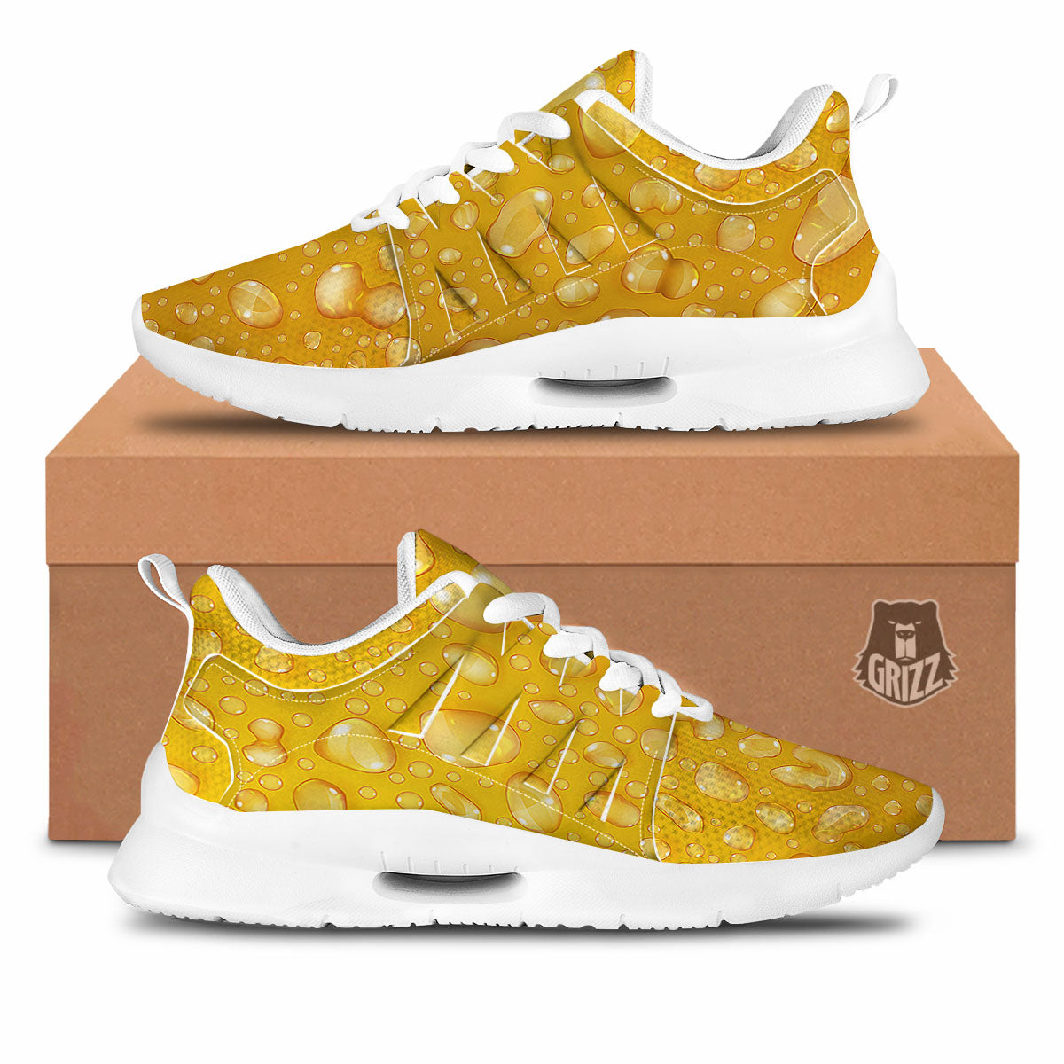 Drops Water On Beer Glass Print Tennis Shoes-grizzshop
