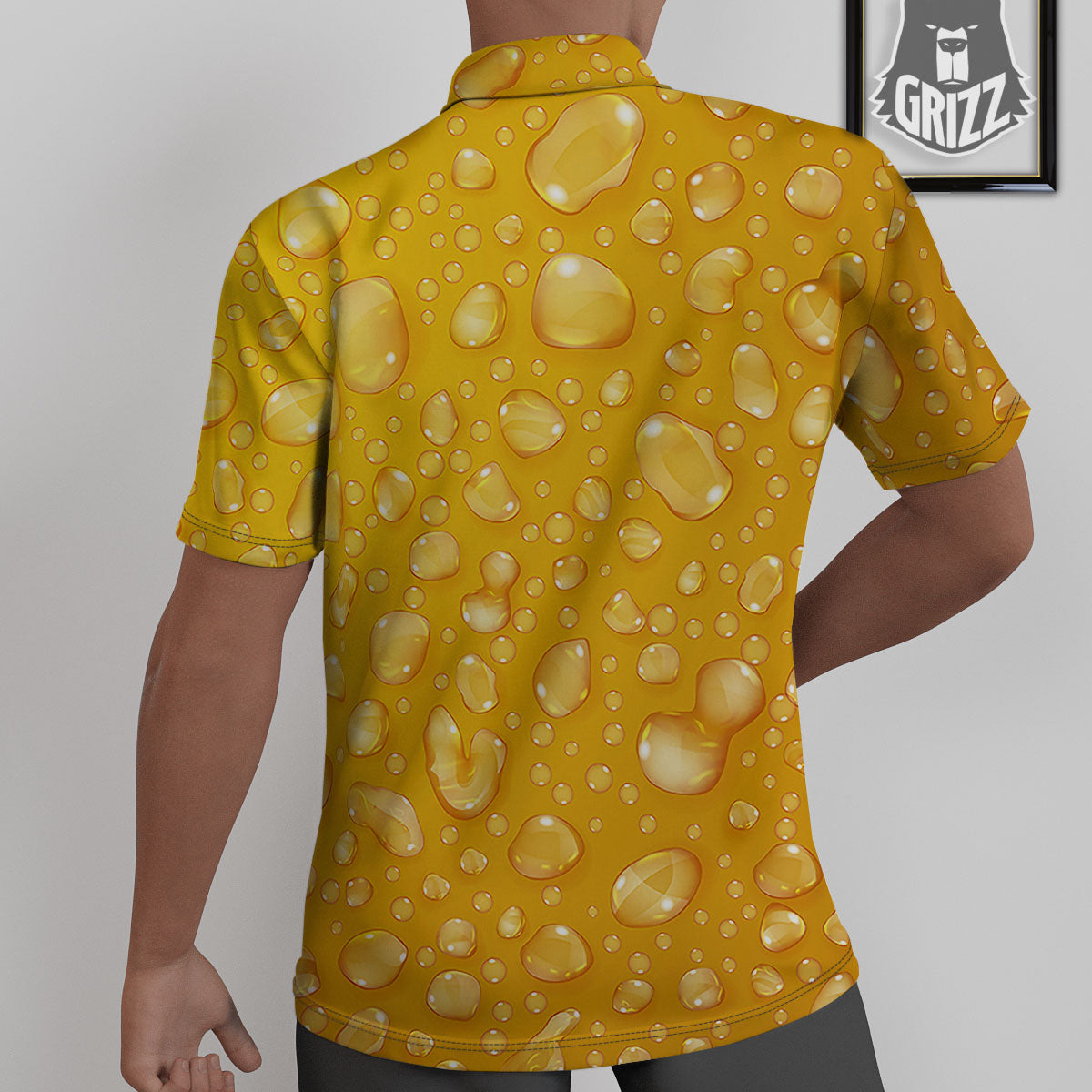 Drops Water On Beer Glass Print Untucked Shirts-grizzshop