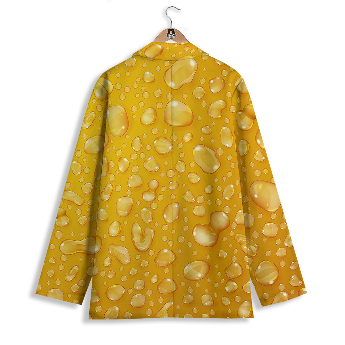Drops Water On Beer Glass Print Women's Blazer-grizzshop