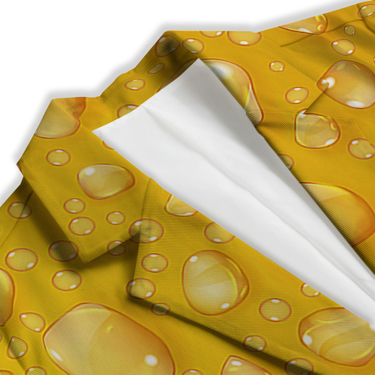 Drops Water On Beer Glass Print Women's Blazer-grizzshop