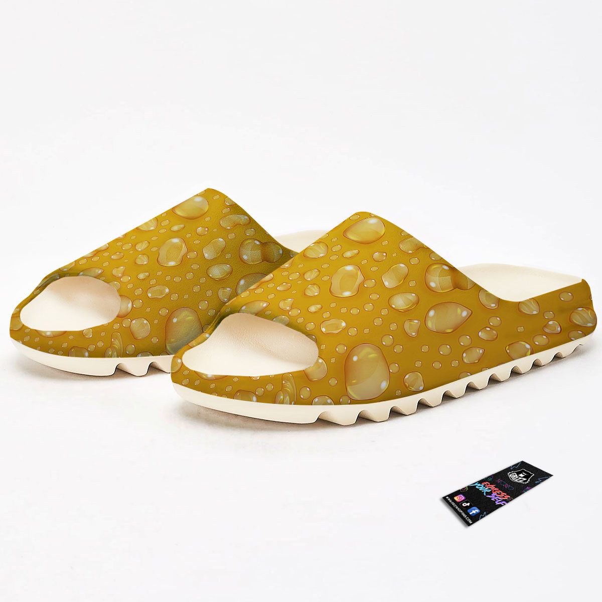 Drops Water On Beer Glass Print Sandals-grizzshop