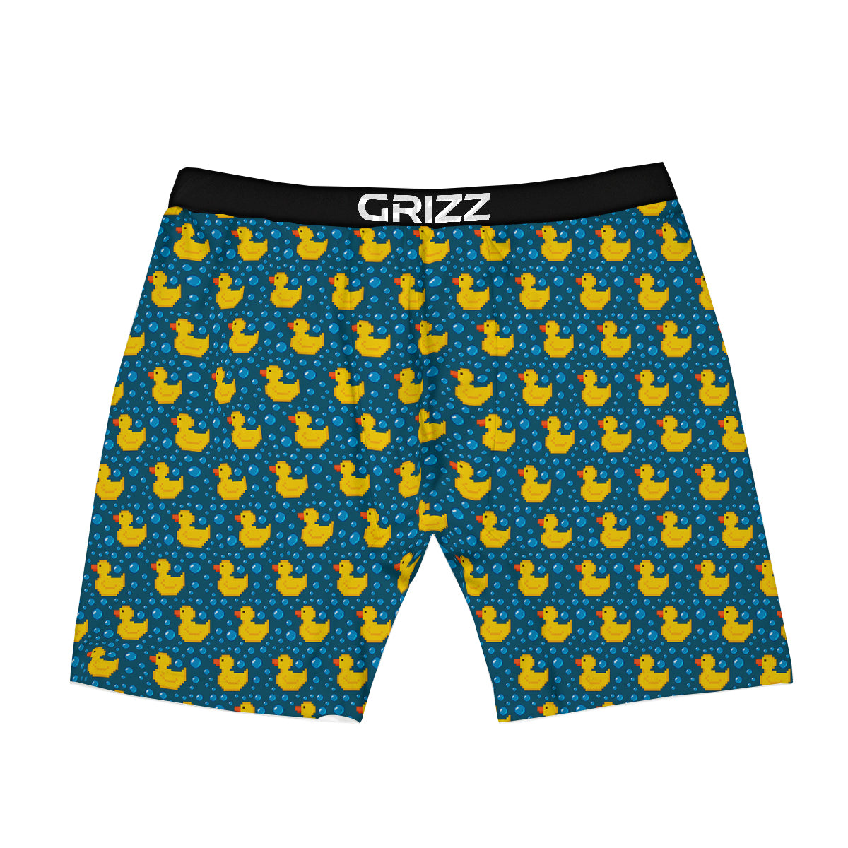 Duck 8-Bit Rubber Print Pattern Boxer Briefs-grizzshop