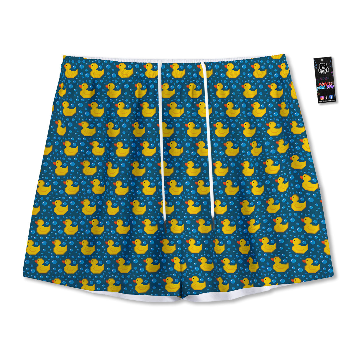 Flying Dutchman Ghost Pirate Ship Print Mesh Shorts