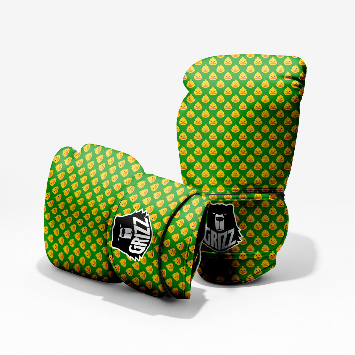 Duck Cute Cartoon Print Pattern Pro Boxing Glove